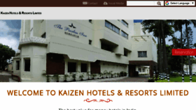What Kaizenhotels.co.in website looked like in 2018 (5 years ago)