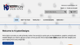 What Kryptondesigns.co.uk website looked like in 2018 (5 years ago)