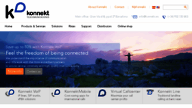What Konnekt.es website looked like in 2018 (5 years ago)