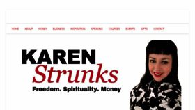 What Karenstrunks.com website looked like in 2018 (5 years ago)