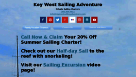 What Keywestsailingadventure.com website looked like in 2018 (5 years ago)