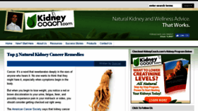 What Kidneycoach.com website looked like in 2018 (5 years ago)