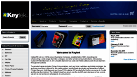 What Keytek.com.au website looked like in 2018 (5 years ago)