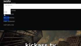 What Kickass.tv website looked like in 2018 (5 years ago)