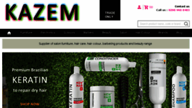 What Kazemhair.com website looked like in 2018 (5 years ago)