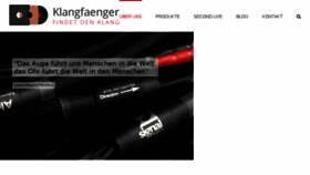 What Klangfaenger.com website looked like in 2018 (5 years ago)