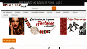 What Kolorisse.fr website looked like in 2018 (5 years ago)