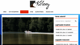 What Kolcseytv.hu website looked like in 2018 (5 years ago)
