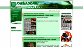 What Kaisiadoriuaidai.lt website looked like in 2018 (5 years ago)