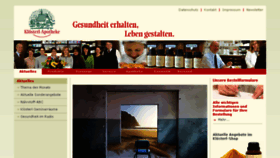 What Kloesterl-apotheke.de website looked like in 2018 (5 years ago)