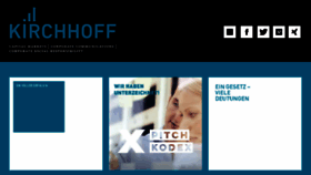 What Kirchhoff.de website looked like in 2018 (5 years ago)