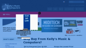 What Kellysmusicandcomputers.com website looked like in 2018 (5 years ago)