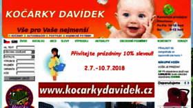 What Kocarkydavidek.cz website looked like in 2018 (5 years ago)