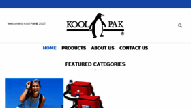 What Koolpak.com website looked like in 2018 (5 years ago)