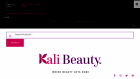What Kalibeauty.com website looked like in 2018 (5 years ago)