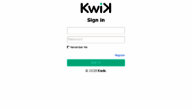 What Kwik.cx website looked like in 2018 (5 years ago)