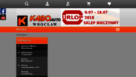 What Kaboauto.pl website looked like in 2018 (7 years ago)