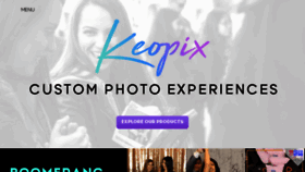 What Keopix.com website looked like in 2018 (5 years ago)