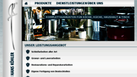 What Koehler-meissen.de website looked like in 2018 (5 years ago)