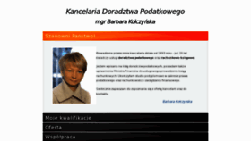 What Kolczynska.com website looked like in 2018 (5 years ago)