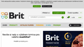 What Krmivo-brit.cz website looked like in 2018 (5 years ago)