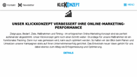 What Klickkonzept.de website looked like in 2018 (5 years ago)