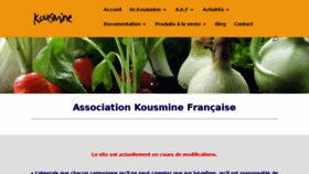 What Kousmine.fr website looked like in 2018 (5 years ago)