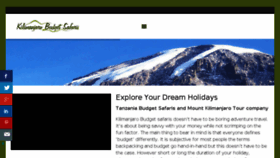 What Kilimanjarobudgetsafaris.com website looked like in 2018 (6 years ago)