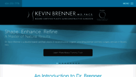 What Kevinbrennermd.com website looked like in 2018 (5 years ago)