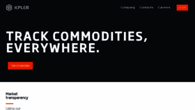 What Kpler.com website looked like in 2018 (8 years ago)