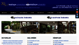 What Kutuphane.maltepe.edu.tr website looked like in 2018 (5 years ago)