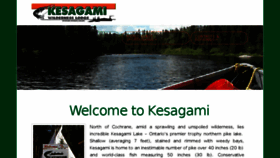 What Kesagami.com website looked like in 2018 (5 years ago)