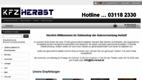 What Kfz-herbst.at website looked like in 2018 (5 years ago)