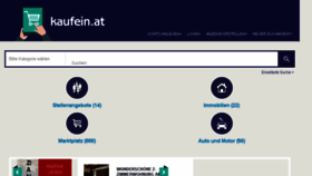 What Kaufein.at website looked like in 2018 (5 years ago)