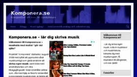 What Komponera.se website looked like in 2018 (5 years ago)