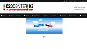 What K20center.ou.edu website looked like in 2018 (5 years ago)