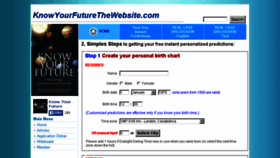 What Knowyourfuturethewebsite.com website looked like in 2018 (5 years ago)