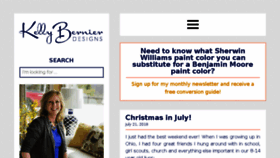 What Kellybernierdesigns.com website looked like in 2018 (5 years ago)