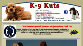 What K9kutsgrooming.com website looked like in 2018 (5 years ago)
