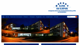 What Klinik-am-kurpark.de website looked like in 2018 (5 years ago)
