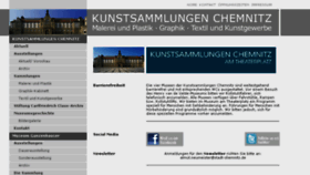 What Kunstsammlungen-chemnitz.de website looked like in 2018 (5 years ago)