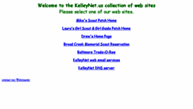 What Kelleynet.us website looked like in 2018 (5 years ago)