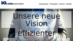 What Korb-automation.at website looked like in 2018 (5 years ago)