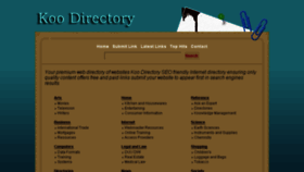 What Koodirectory.com website looked like in 2018 (5 years ago)