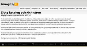 What Katalogzloty.pl website looked like in 2018 (5 years ago)