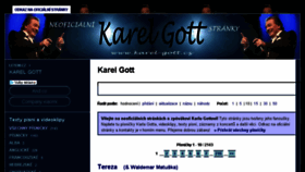 What Karel-gott.cz website looked like in 2018 (7 years ago)