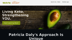What Ketoforyou.com website looked like in 2018 (5 years ago)