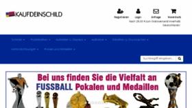 What Kaufdeinschild.de website looked like in 2018 (5 years ago)