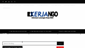 What Kerja-ngo.com website looked like in 2018 (5 years ago)