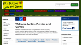 What Kidspuzzlesandgames.co.uk website looked like in 2018 (5 years ago)